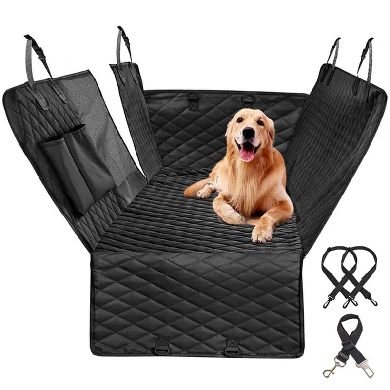 143×153CM Double Zipper Car Pet Seat Pad Waterproof Dirt Resistant Suitable Multiple Models Solid Color Cars Rear Seats Cushion