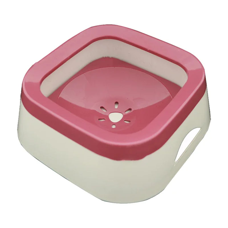 Pet Dog Bowls Floating Not Wetting Mouth Cat Bowl No Spill Drinking Water Feeder Plastic Portable Dog Bowl Support Accessories