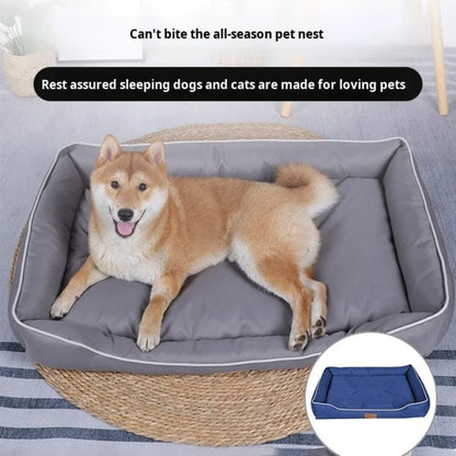 Luxury Large Dog Bed Bite Resistant Wear-Resistant Waterproof Cat Mat Pet Bed for Dogs Soft High Rebound Sofa Puppy Accessories