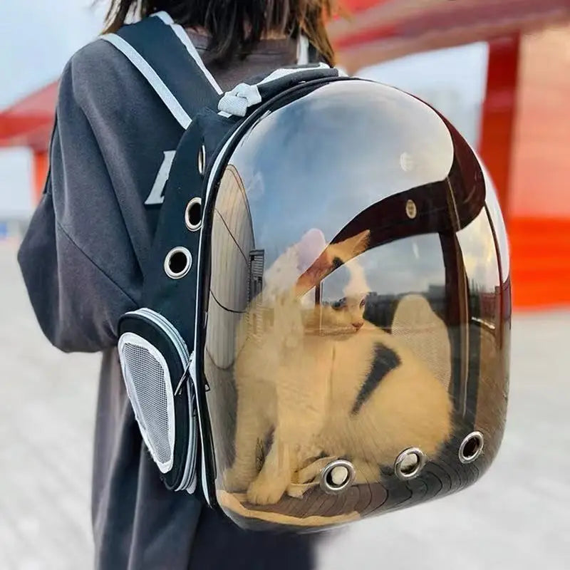 Cat Carrier Pet Supplies Cat Bag Space Capsule Backpack Going Out Portable Pet Bag Cat Transparent Backpack Dog Pack Cat